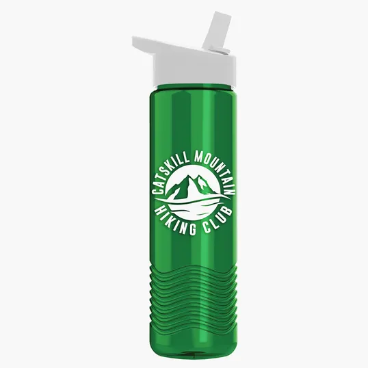 Garyline® Wave Tritan® Bottle with Flip-Straw Lid, 24 oz. — view 120
