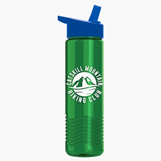 Garyline® Wave Tritan® Bottle with Flip-Straw Lid, 24 oz. — view 96