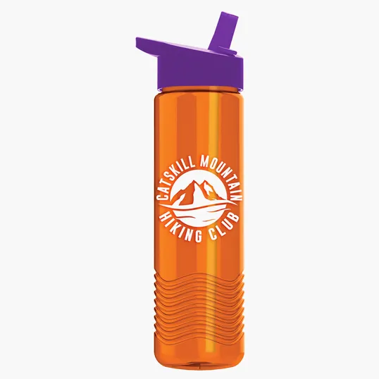 Garyline® Wave Tritan® Bottle with Flip-Straw Lid, 24 oz. — view 110