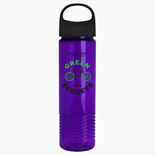 Garyline® Wave Tritan® Bottle with Oval Crest Lid, 24 oz. — view 145