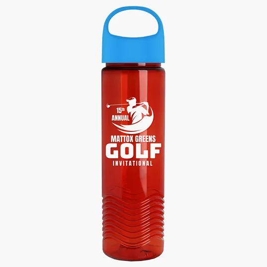 Garyline® Wave Tritan® Bottle with Oval Crest Lid, 24 oz. — view 140
