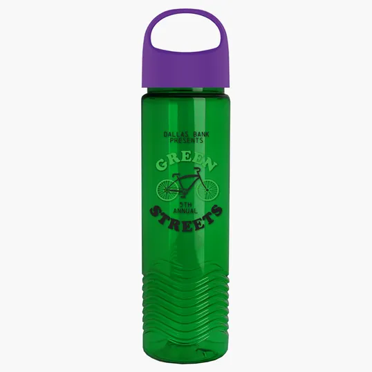 Garyline® Wave Tritan® Bottle with Oval Crest Lid, 24 oz. — view 96
