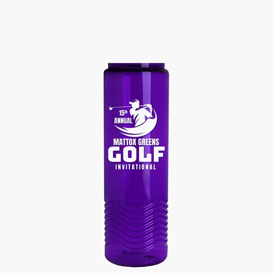 Garyline® Wave Tritan® Bottle with Oval Crest Lid, 24 oz. — view 148