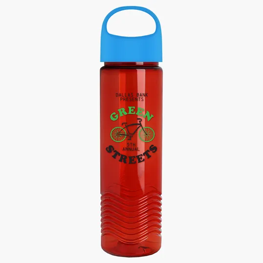 Garyline® Wave Tritan® Bottle with Oval Crest Lid, 24 oz. — view 141
