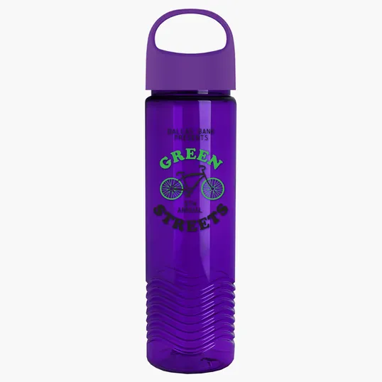 Garyline® Wave Tritan® Bottle with Oval Crest Lid, 24 oz. — view 102