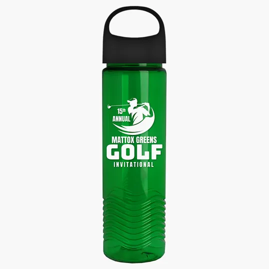Garyline® Wave Tritan® Bottle with Oval Crest Lid, 24 oz. — view 126