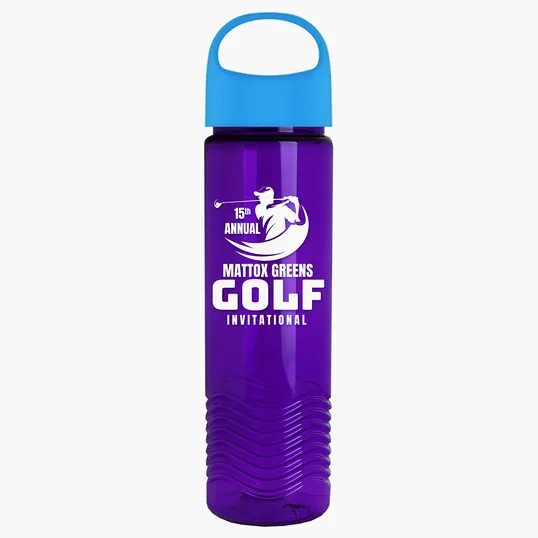 Garyline® Wave Tritan® Bottle with Oval Crest Lid, 24 oz. — view 146