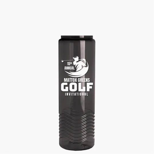Garyline® Wave Tritan® Bottle with Oval Crest Lid, 24 oz. — view 118