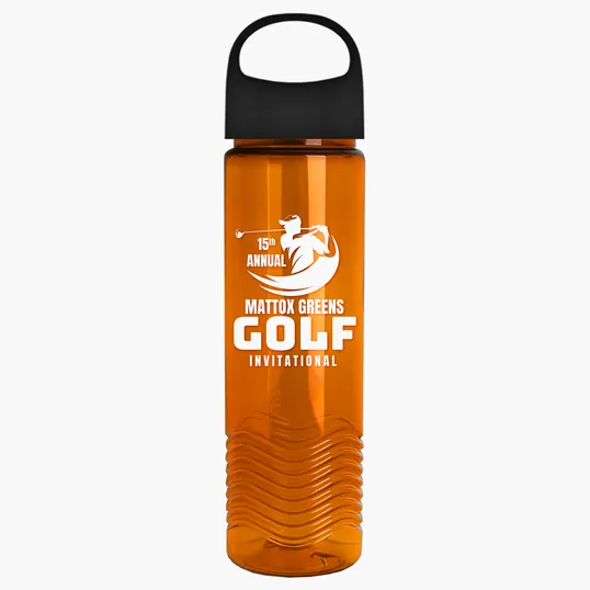Garyline® Wave Tritan® Bottle with Oval Crest Lid, 24 oz. — view 132