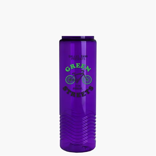 Garyline® Wave Tritan® Bottle with Oval Crest Lid, 24 oz. — view 149