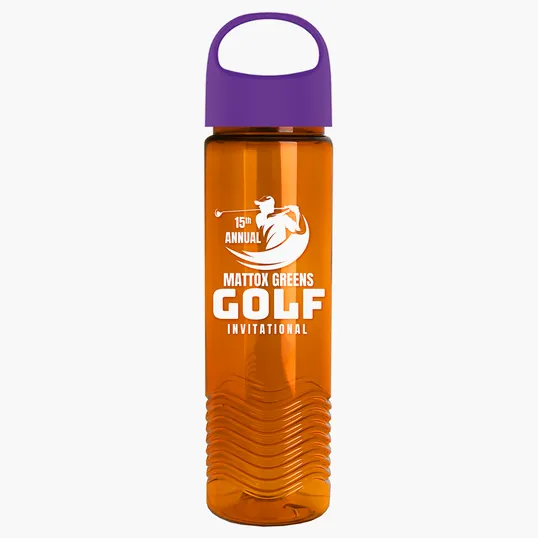 Garyline® Wave Tritan® Bottle with Oval Crest Lid, 24 oz. — view 97