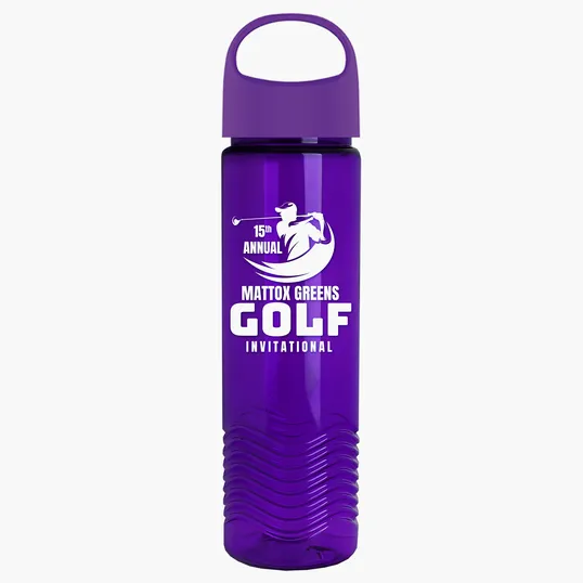 Garyline® Wave Tritan® Bottle with Oval Crest Lid, 24 oz. — view 101