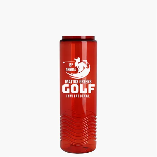 Garyline® Wave Tritan® Bottle with Oval Crest Lid, 24 oz. — view 142