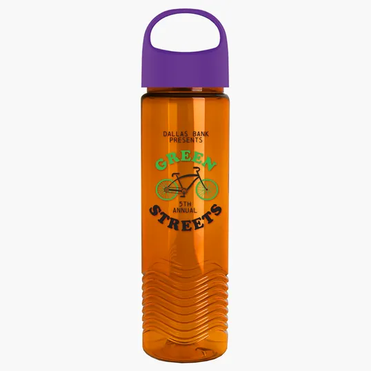 Garyline® Wave Tritan® Bottle with Oval Crest Lid, 24 oz. — view 98
