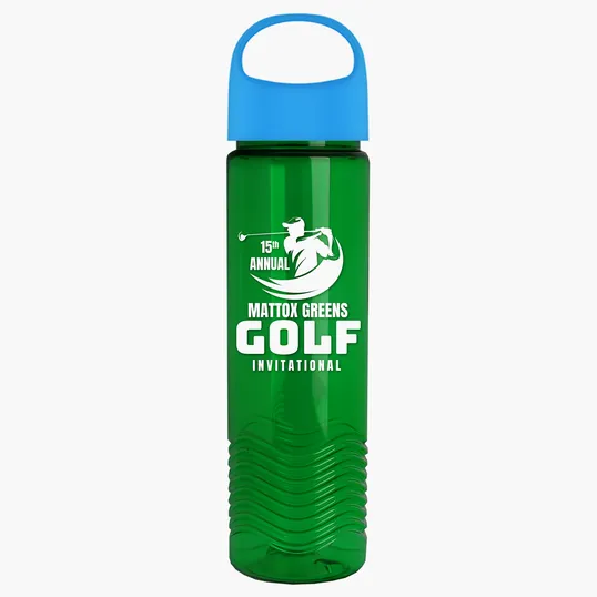 Garyline® Wave Tritan® Bottle with Oval Crest Lid, 24 oz. — view 128