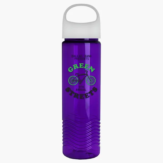 Garyline® Wave Tritan® Bottle with Oval Crest Lid, 24 oz. — view 113