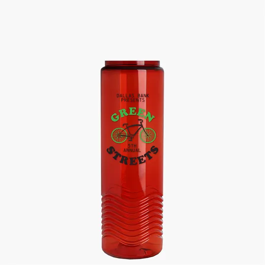 Garyline® Wave Tritan® Bottle with Oval Crest Lid, 24 oz. — view 143