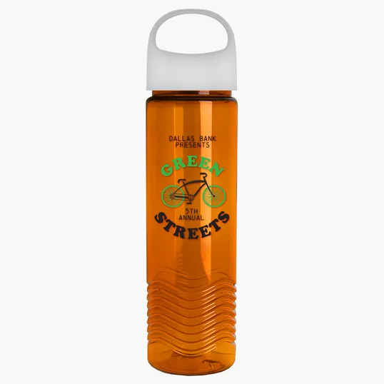 Garyline® Wave Tritan® Bottle with Oval Crest Lid, 24 oz. — view 109