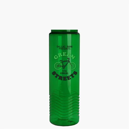 Garyline® Wave Tritan® Bottle with Oval Crest Lid, 24 oz. — view 131
