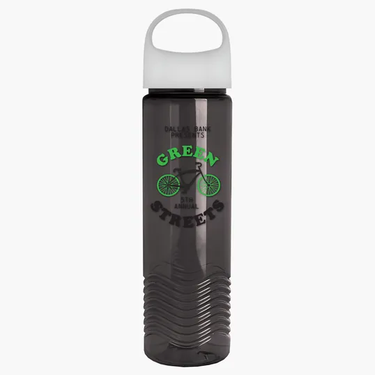 Garyline® Wave Tritan® Bottle with Oval Crest Lid, 24 oz. — view 103