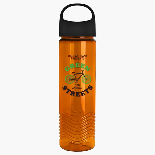 Garyline® Wave Tritan® Bottle with Oval Crest Lid, 24 oz. — view 133