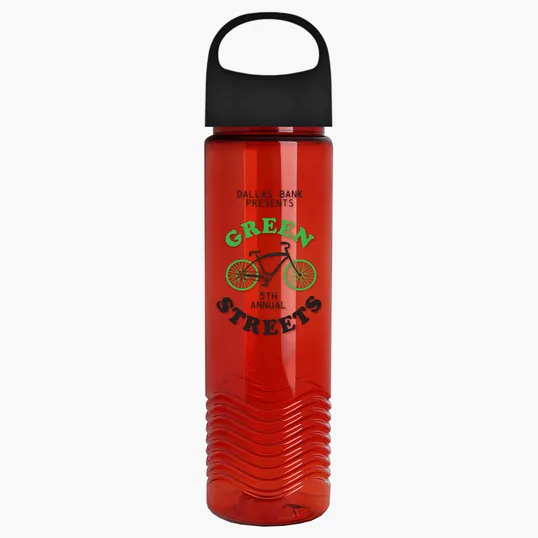 Garyline® Wave Tritan® Bottle with Oval Crest Lid, 24 oz. — view 139