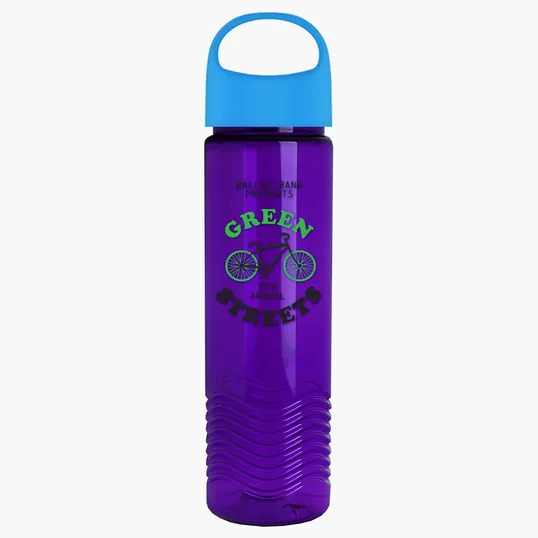 Garyline® Wave Tritan® Bottle with Oval Crest Lid, 24 oz. — view 147