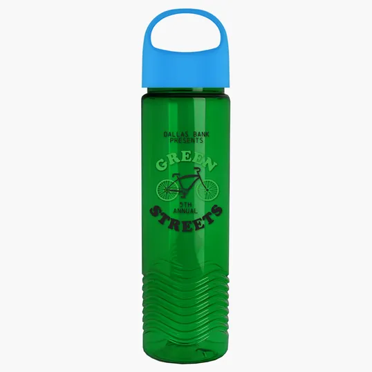 Garyline® Wave Tritan® Bottle with Oval Crest Lid, 24 oz. — view 129