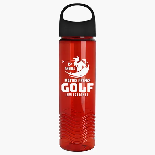 Garyline® Wave Tritan® Bottle with Oval Crest Lid, 24 oz. — view 138
