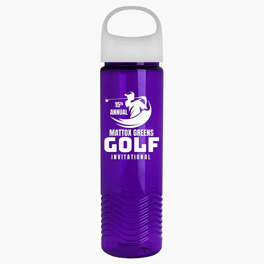 Garyline® Wave Tritan® Bottle with Oval Crest Lid, 24 oz. — view 112