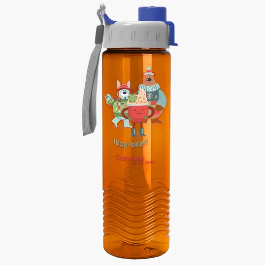 Garyline® Wave Tritan® Bottle with Quick-Snap Lid, 24 oz. — view 35