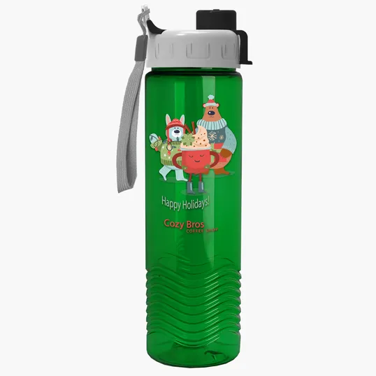 Garyline® Wave Tritan® Bottle with Quick-Snap Lid, 24 oz. — view 28
