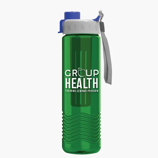 Garyline® Wave Tritan® Bottle with Quick-Snap Lid and Infuser, 24 oz. — view 109