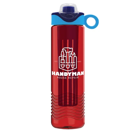 Garyline® Wave Tritan® Bottle with Two-Tone Drink-Thru Lid and Infuser, 24 oz. — view 170