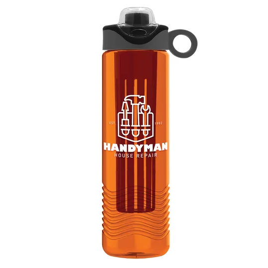 Garyline® Wave Tritan® Bottle with Two-Tone Drink-Thru Lid and Infuser, 24 oz. — view 168