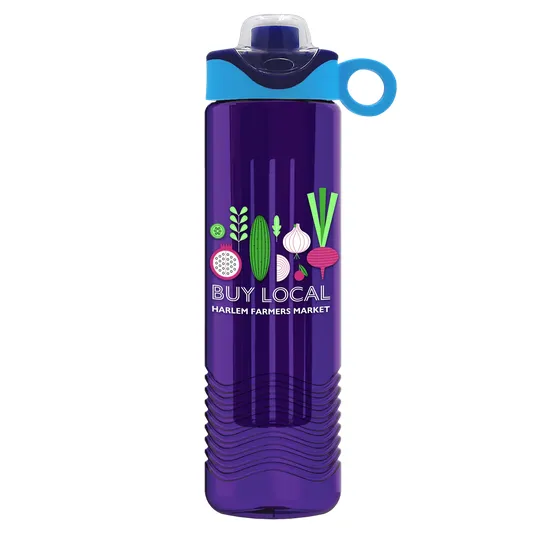 Garyline® Wave Tritan® Bottle with Two-Tone Drink-Thru Lid and Infuser, 24 oz. — view 174