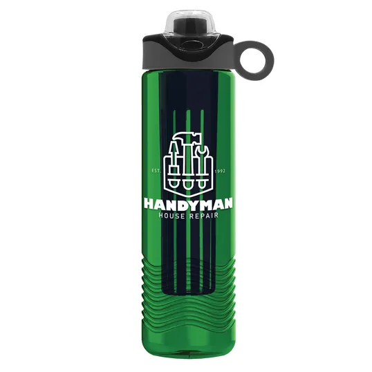 Garyline® Wave Tritan® Bottle with Two-Tone Drink-Thru Lid and Infuser, 24 oz. — view 164