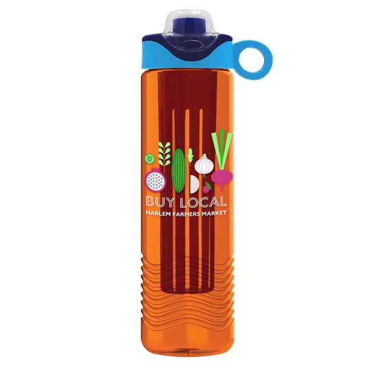 Garyline® Wave Tritan® Bottle with Two-Tone Drink-Thru Lid and Infuser, 24 oz. — view 167