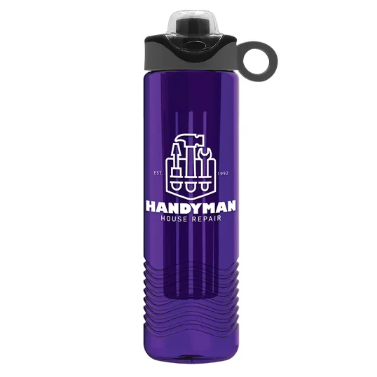 Garyline® Wave Tritan® Bottle with Two-Tone Drink-Thru Lid and Infuser, 24 oz. — view 175