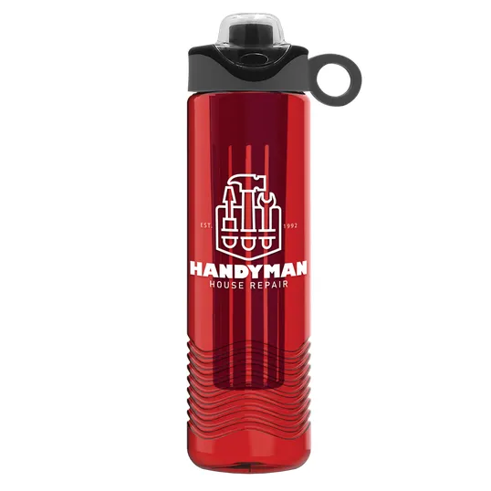 Garyline® Wave Tritan® Bottle with Two-Tone Drink-Thru Lid and Infuser, 24 oz. — view 172