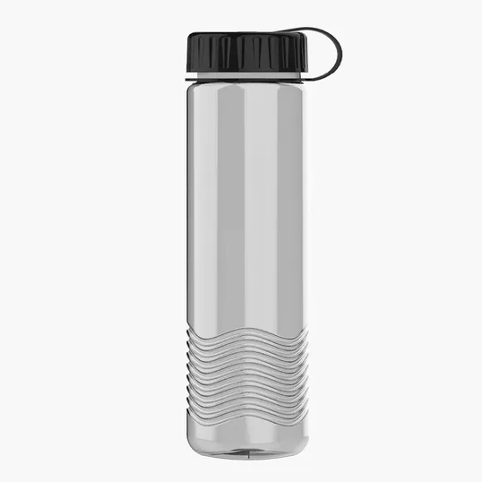 Garyline® Wave Tritan® Bottle with Tethered Lid, 24 oz.