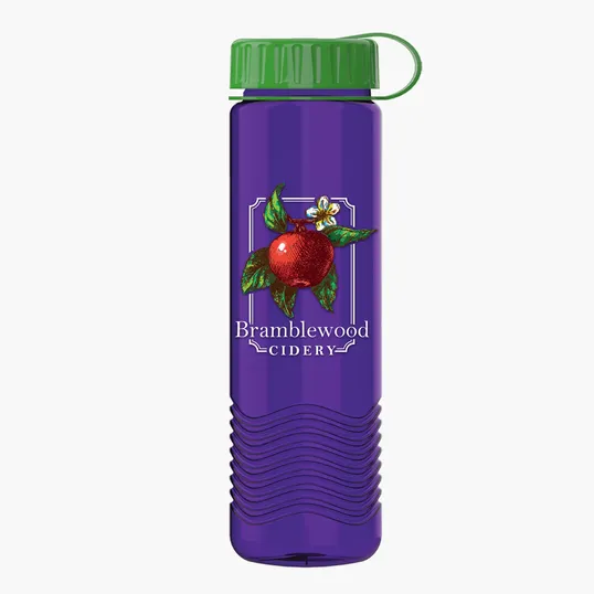 Garyline® Wave Tritan® Bottle with Tethered Lid, 24 oz. — view 89