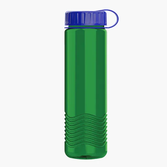 Garyline® Wave Tritan® Bottle with Tethered Lid, 24 oz. — view 3