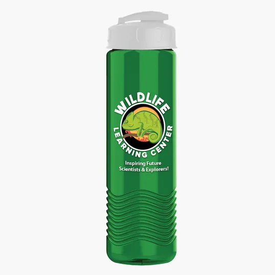 Garyline® Wave Tritan® Bottle with Flip-Top Lid, 24 oz. — view 189