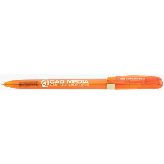 Pivo® Clear Gold RABS Retractable Pen — view 36