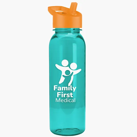Garyline® Flat-Sided Tritan® Bottle with Flip-Straw Lid, 24 oz. — view 57