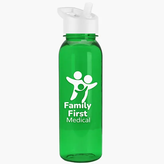 Garyline® Flat-Sided Tritan® Bottle with Flip-Straw Lid, 24 oz. — view 86