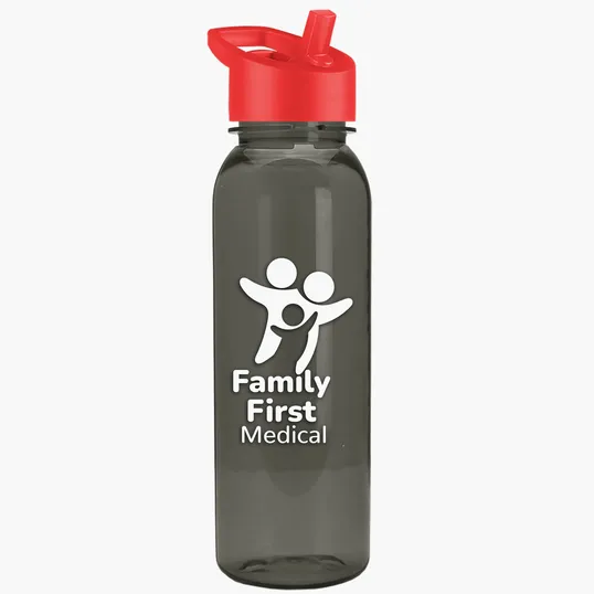Garyline® Flat-Sided Tritan® Bottle with Flip-Straw Lid, 24 oz. — view 59