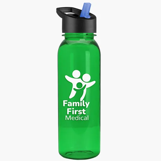 Garyline® Flat-Sided Tritan® Bottle with Flip-Straw Lid, 24 oz. — view 29