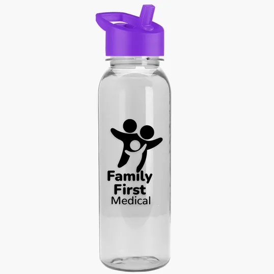 Garyline® Flat-Sided Tritan® Bottle with Flip-Straw Lid, 24 oz. — view 16